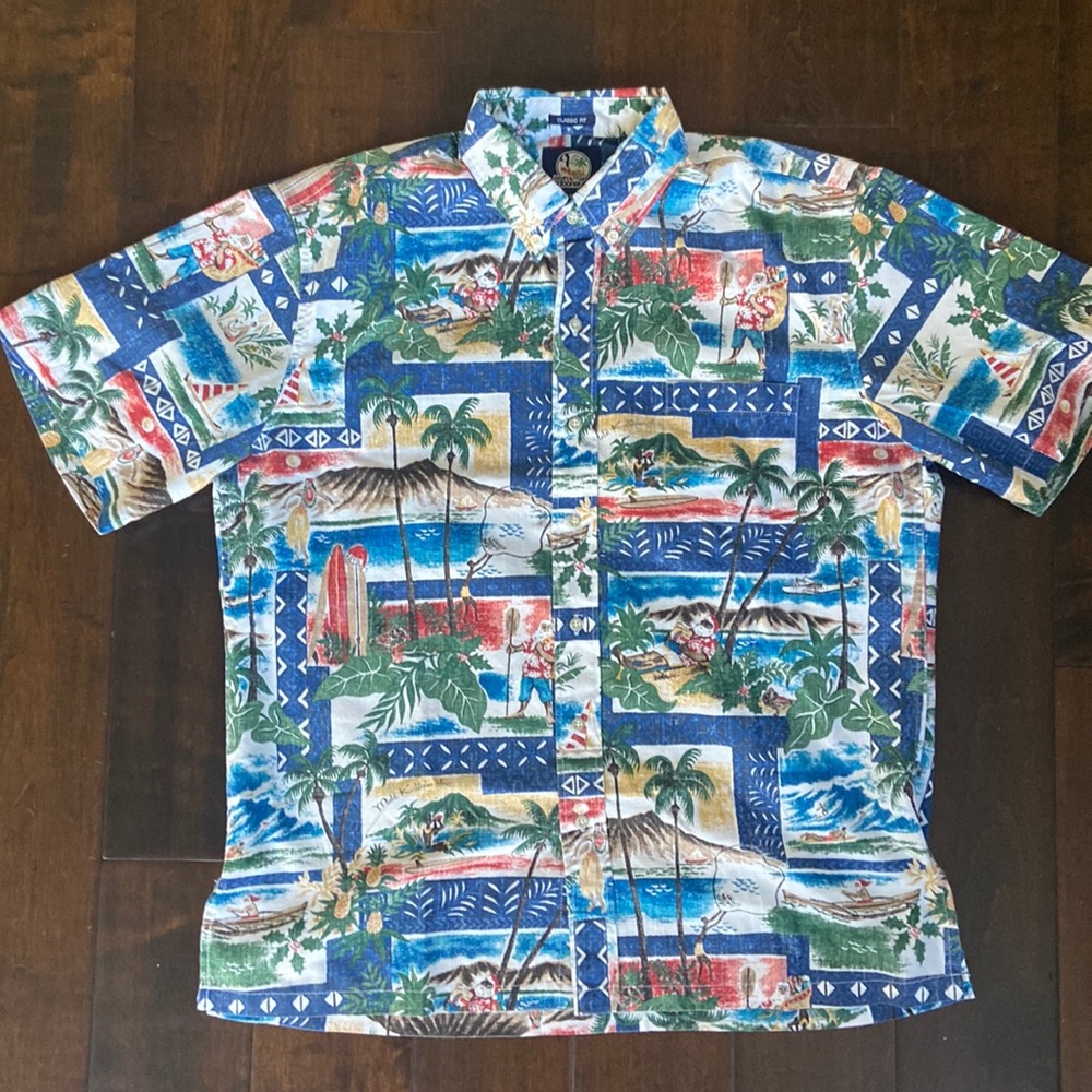 Reyn Spooner 2018 Christmas Holiday Classic Fit Size Medium